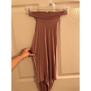 Pink halter top bodysuit